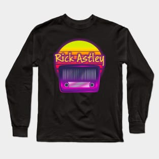 rick astley retro Long Sleeve T-Shirt